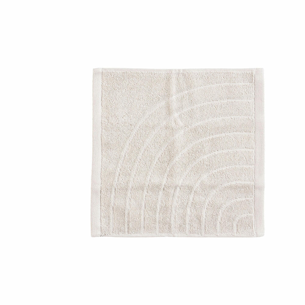 Zone Denmark Waschlappen Time Soft Grey, 100% Baumwolle, Grau, 30 x 30 cm, 33617