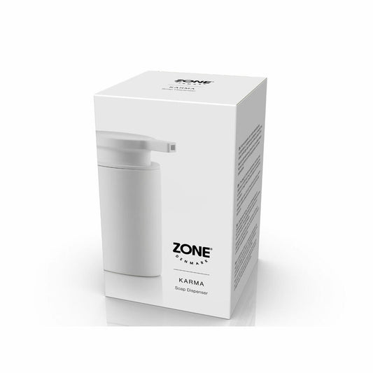 Zone Denmark Seifenspender Karma White, Steinzeug, ABS, Weiß, 250 ml, 34439