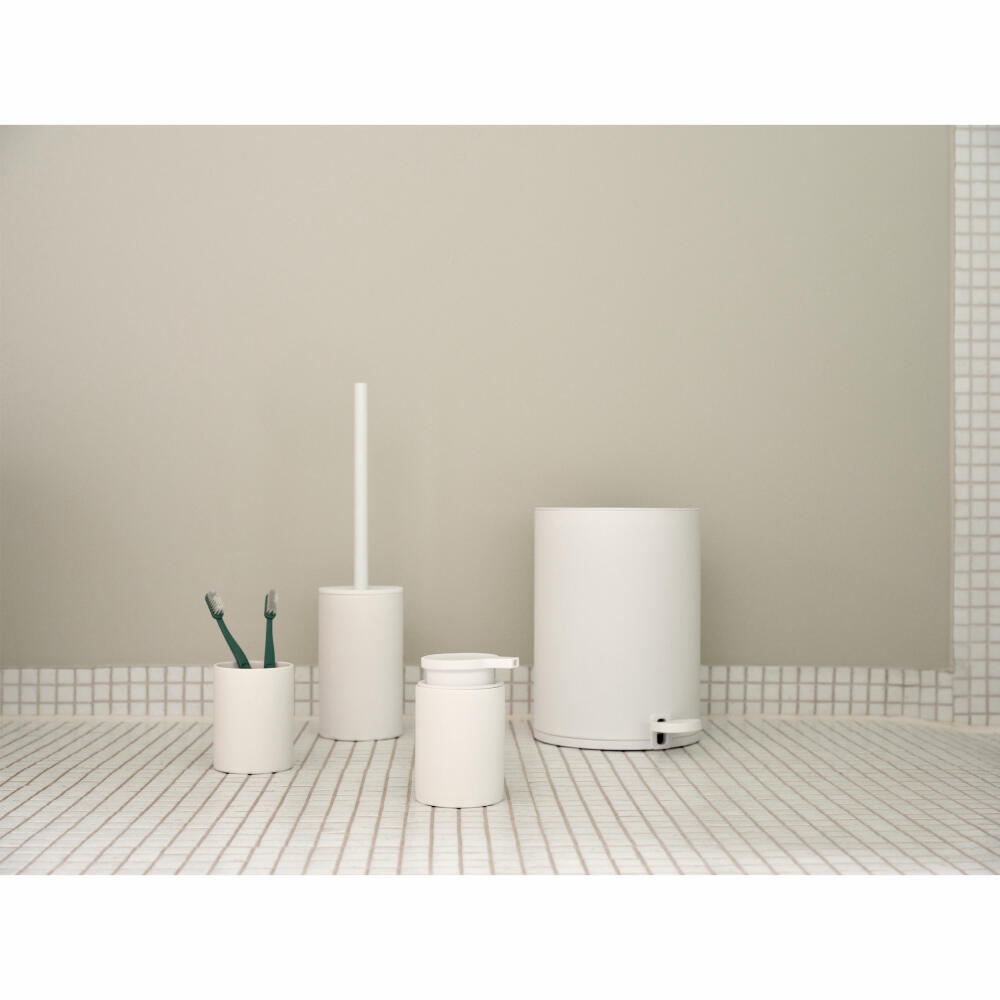 Zone Denmark Pedaleimer Karma White, Abfalleimer, Stahl, ABS, Weiß, 3 L, 34442