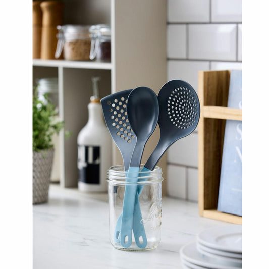 Rosti Küchenhelfer-Set New Optima 3-tlg. Nordic Green 3-tlg., Kochlöffel, Pfannenwender, Nylon, Grün, 34597