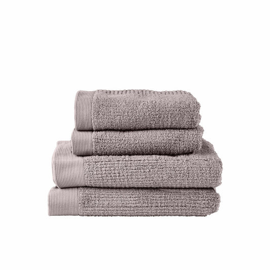 Zone Denmark Handtuch-Set Classic Gull Grey 4-tlg., Handtücher, Baumwolle, Grau, 34660