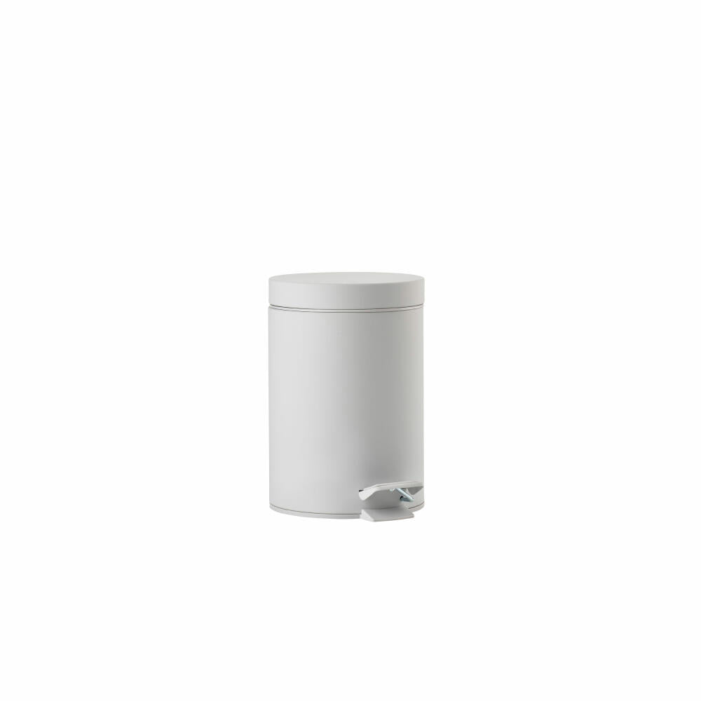 Zone Denmark Pedaleimer Solo Soft Grey, Abfalleimer, 18/8 Stahl, Grau, 3 L, 34774