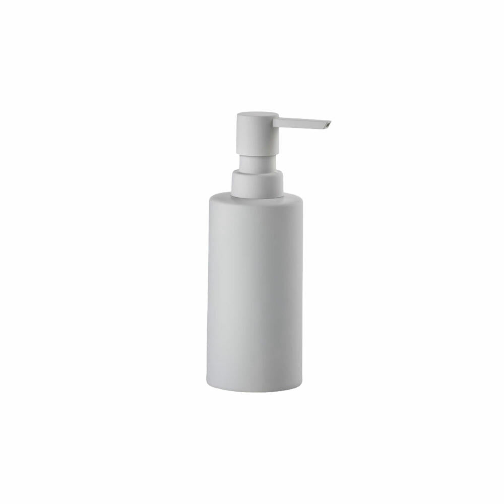 Zone Denmark Seifenspender Solo Soft Grey, Porzellan, ABS, Grau, 300 ml, 34775