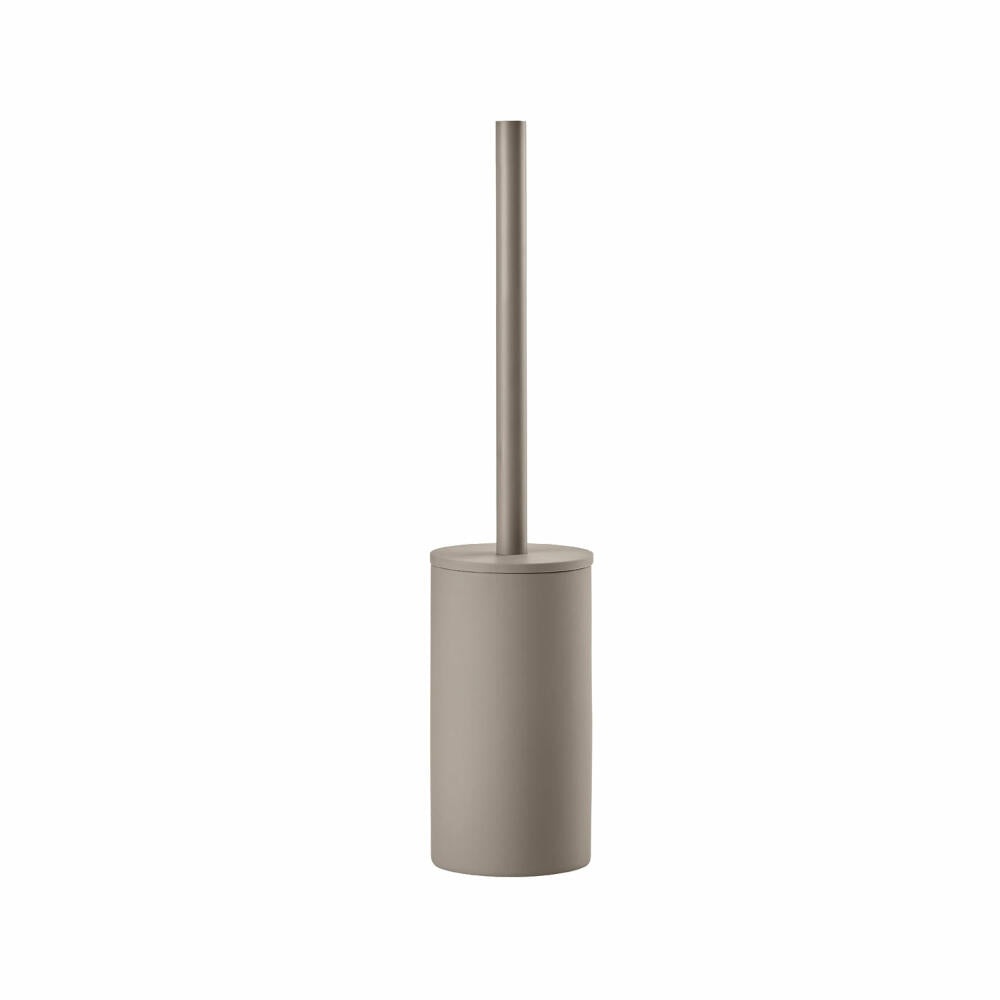 Zone Denmark Toilettenbürste Solo Taupe, Porzellan, 18/8 Stahl, Braun, 44 cm, 34782