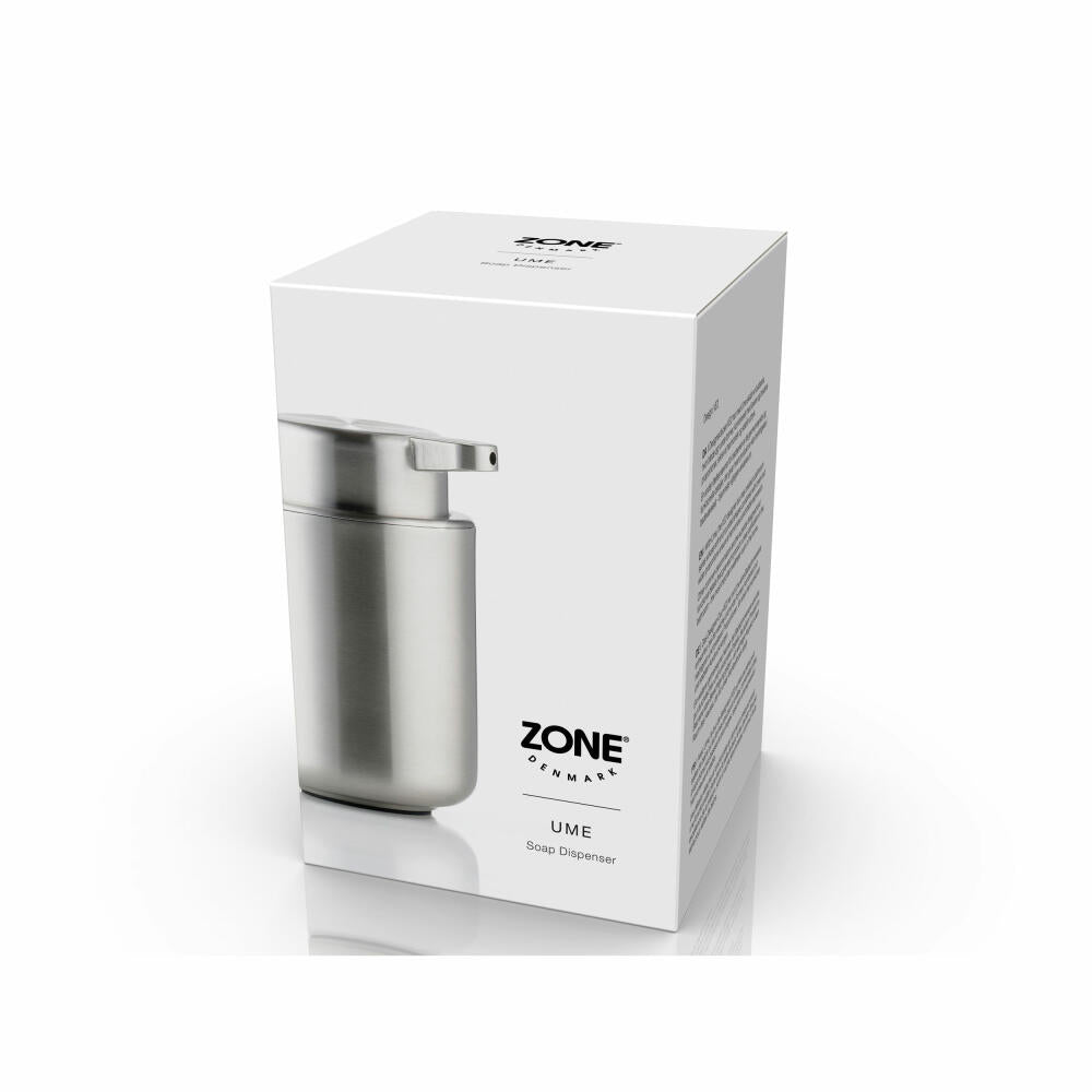 Zone Denmark Seifenspender Ume Steel, Edelstahl, Silberfarben, 250 ml, 34788