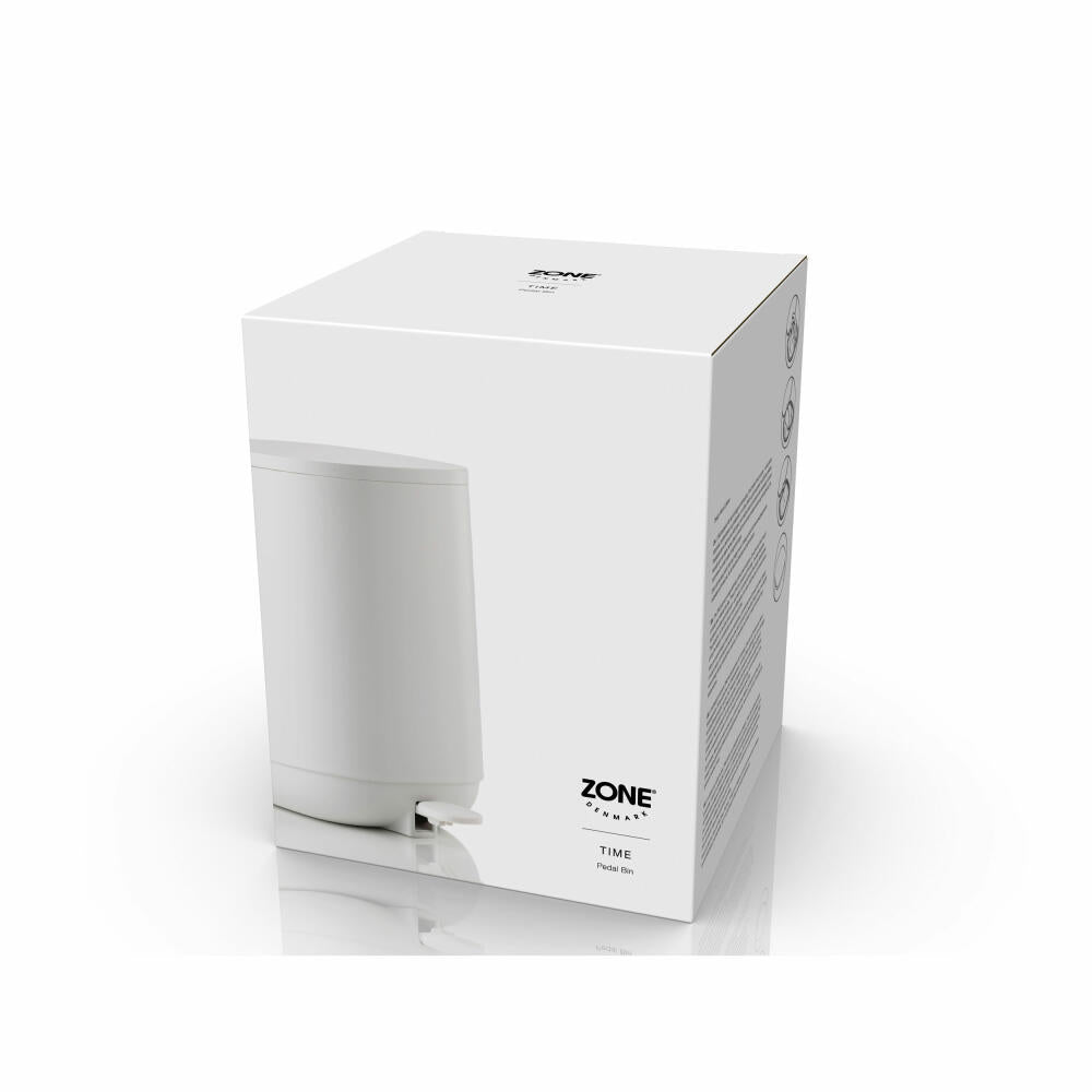 Zone Denmark Pedaleimer Time White, Abfalleimer, ABS, Weiß, 3 L, 34813