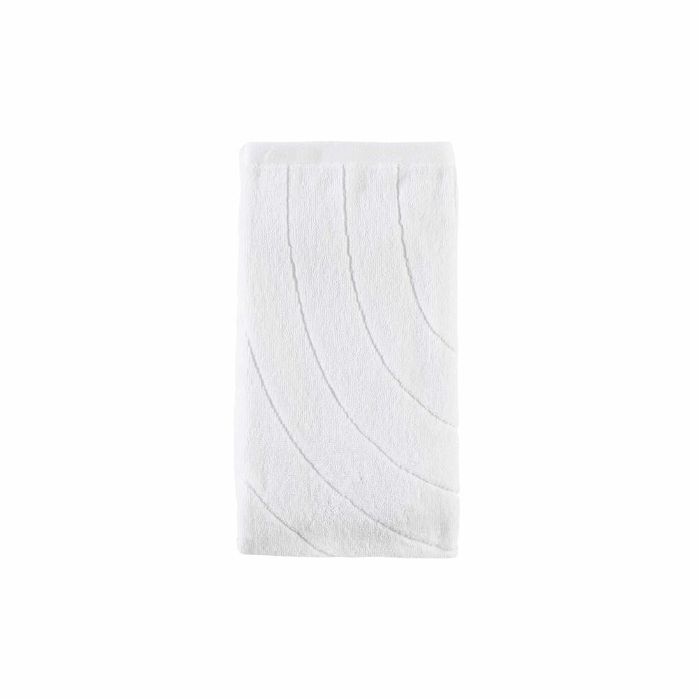 Zone Denmark Handtuch Time White, Baumwolle, Weiß, 50 x 100 cm, 34818