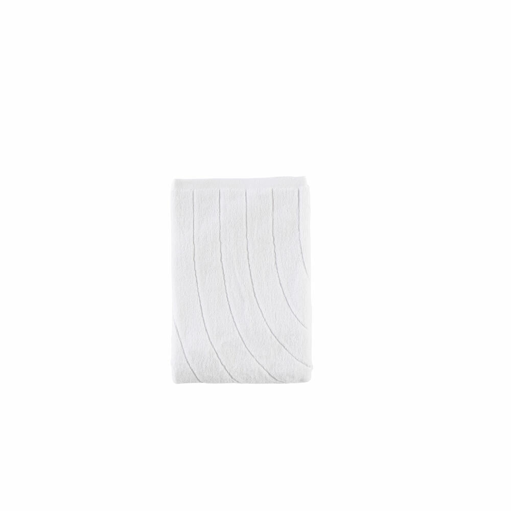Zone Denmark Badehandtuch Time White, Handtuch, Baumwolle, Weiß, 70 x 140 cm, 34819