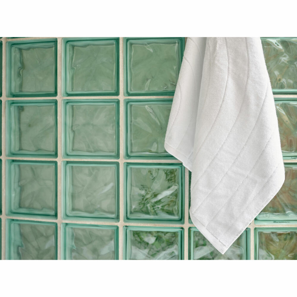 Zone Denmark Badehandtuch Time White, Handtuch, Baumwolle, Weiß, 70 x 140 cm, 34819