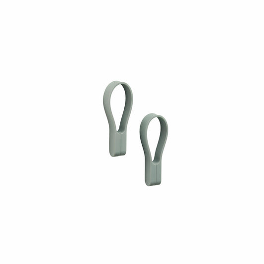 Zone Denmark Handtuchhalter Loop Magnet 2er Set Matcha Green, Silikon, Grün, 34872