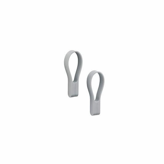 Zone Denmark Handtuchhalter Loop Magnet 2er Set Gull Grey, Silikon, Grau, 34873