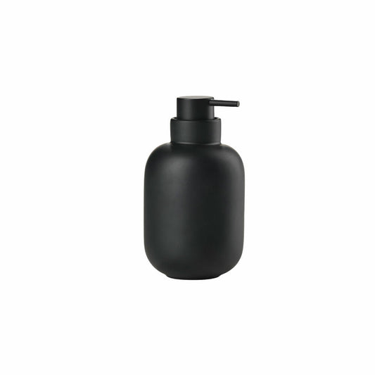 Zone Denmark Seifenspender Sensu Black, Steinzeug, ABS, Schwarz, 300 ml, 34924
