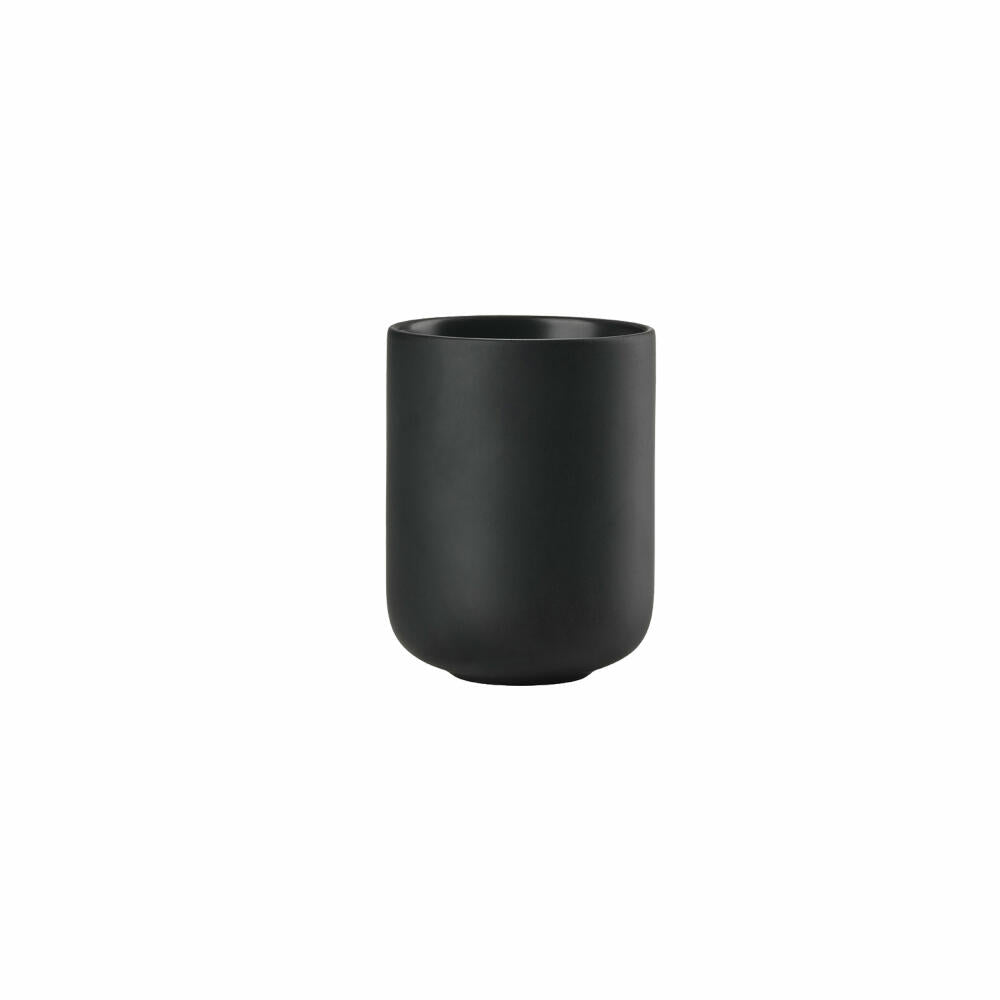 Zone Denmark Zahnbürstenbecher Sensu Black, Zahnbürstenhalter, Steinzeug, Schwarz, 34927