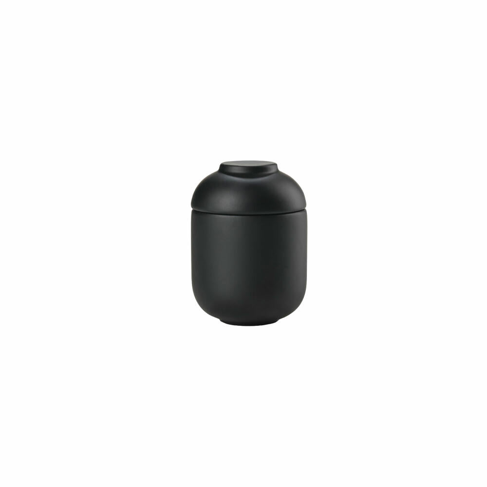 Zone Denmark Aufbewahrungsdose Sensu Black, Steinzeug, Schwarz, 6.5 x 9 cm, 34930