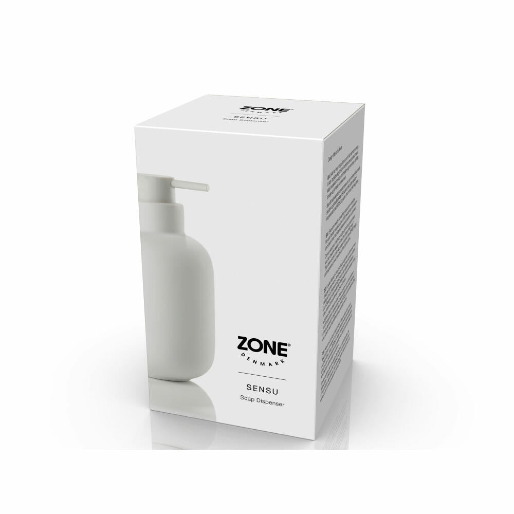 Zone Denmark Seifenspender Sensu White, Steinzeug, ABS, Weiß, 300 ml, 34946