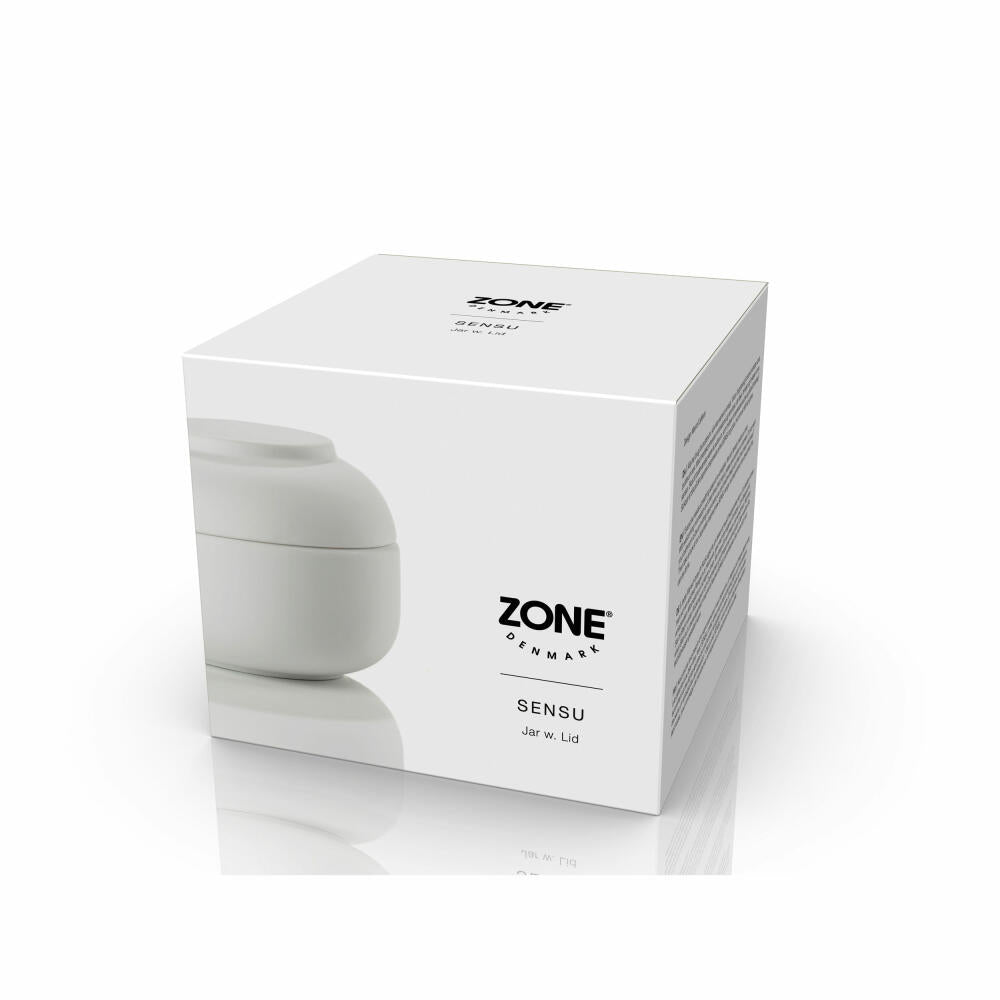 Zone Denmark Aufbewahrungsdose Sensu White, Steinzeug, Weiß, 10 x 7.5 cm, 34948