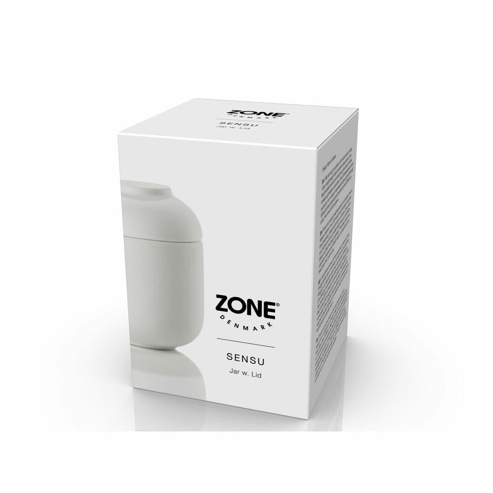 Zone Denmark Aufbewahrungsdose Sensu White, Steinzeug, Weiß, 6.5 x 9 cm, 34949