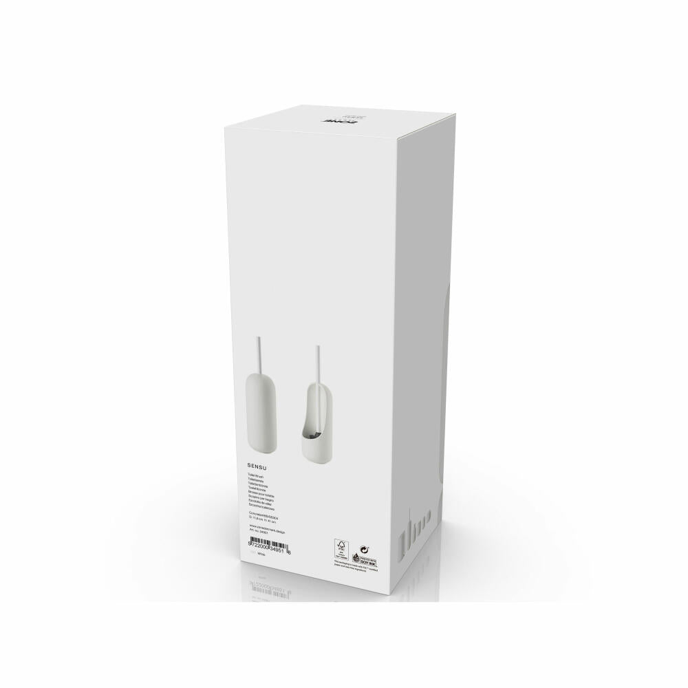 Zone Denmark Toilettenbürste Sensu White, WC-Bürste, Beton, Weiß, 41 cm, 34951
