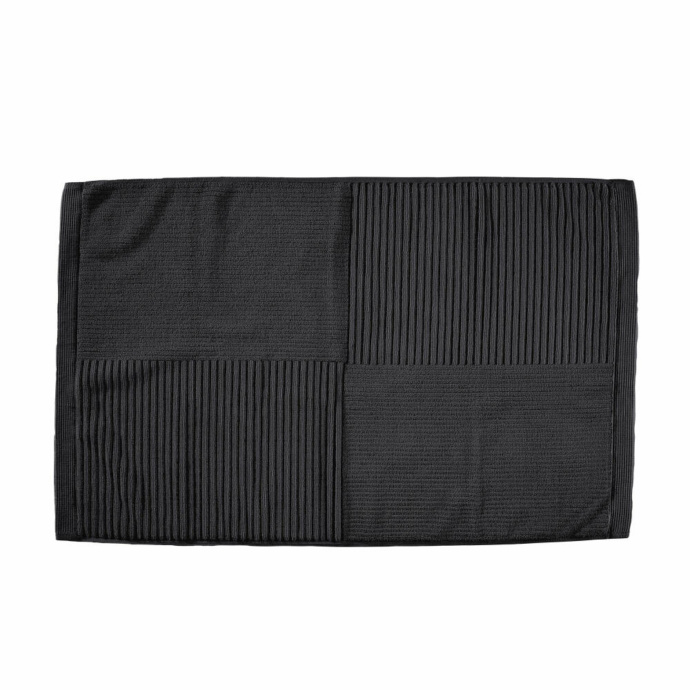 Zone Denmark Badematte Classic Black, Baumwolle, Schwarz, 80 x 50 cm, 34967