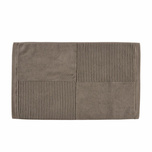 Zone Denmark Badematte Classic Taupe, Fußmatte, Baumwolle, Braun, 80 x 50 cm, 34974