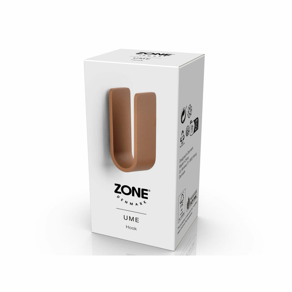 Zone Denmark Haken Ume Terracotta, Handtuchhaken, Aufhängung, Aluminium, Rot, 34994