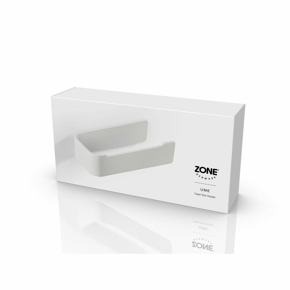 Zone Denmark Toilettenpapierhalter Ume White, WC-Rollenhalter, Aluminium, Weiß, 34997