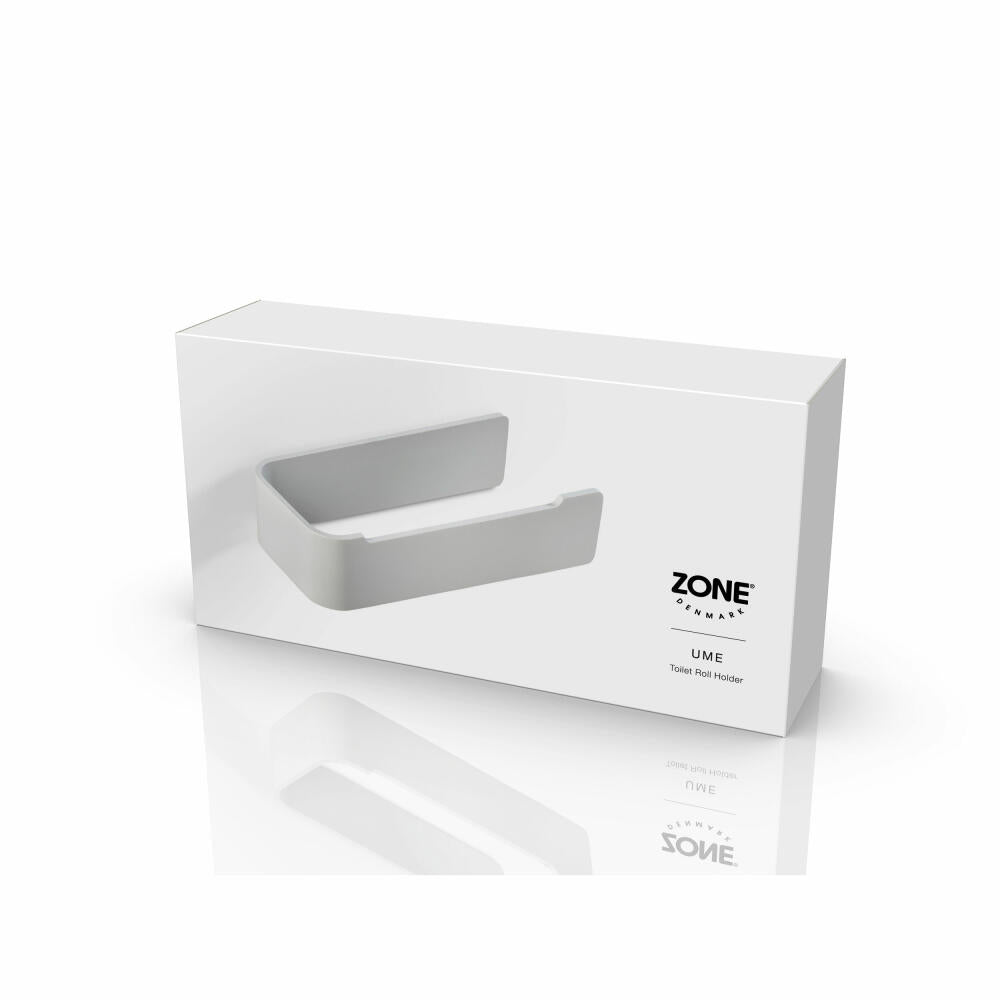 Zone Denmark Toilettenpapierhalter Ume Soft Grey, WC-Rollenhalter, Aluminium, Grau, 34999