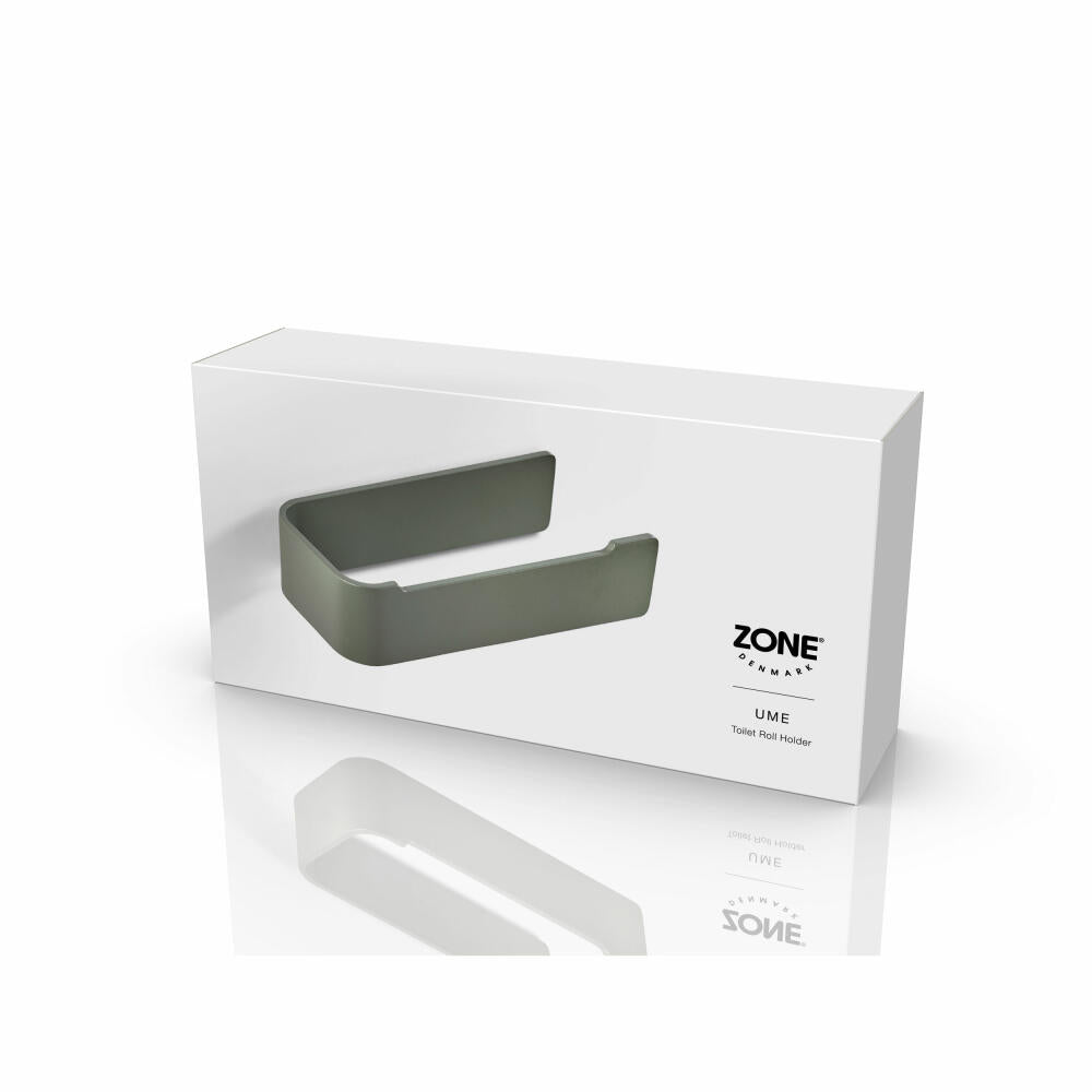 Zone Denmark Toilettenpapierhalter Ume Olive Green, WC-Rollenhalter, Aluminium, Grün, 35001