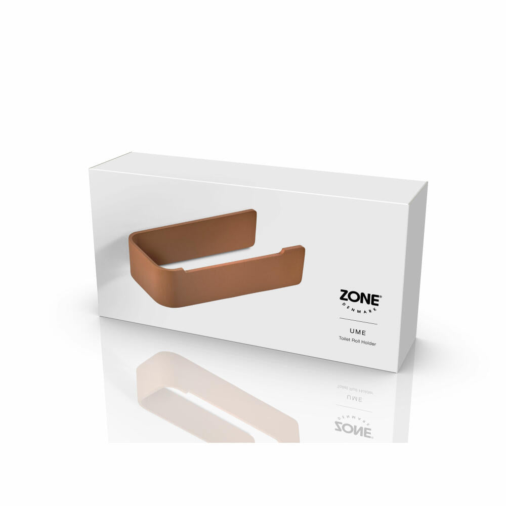 Zone Denmark Toilettenpapierhalter Ume Terracotta, WC-Rollenhalter, Aluminium, Rot, 35003