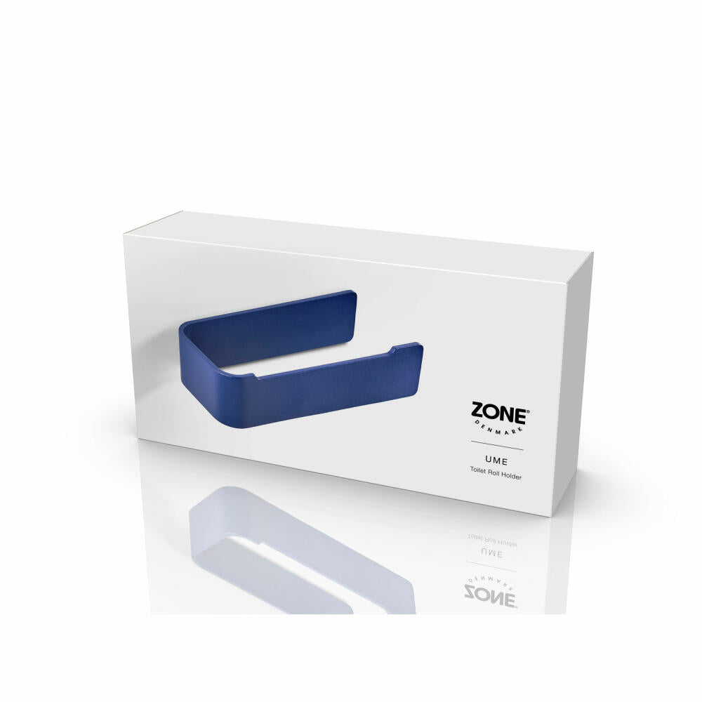 Zone Denmark Toilettenpapierhalter Ume Indigo Blue, WC-Rollenhalter, Aluminium, Blau, 35004