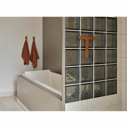 Zone Denmark Duschabzieher mit Halter Ume Terracotta, Duschwischer, Silikon, Rot, 35014