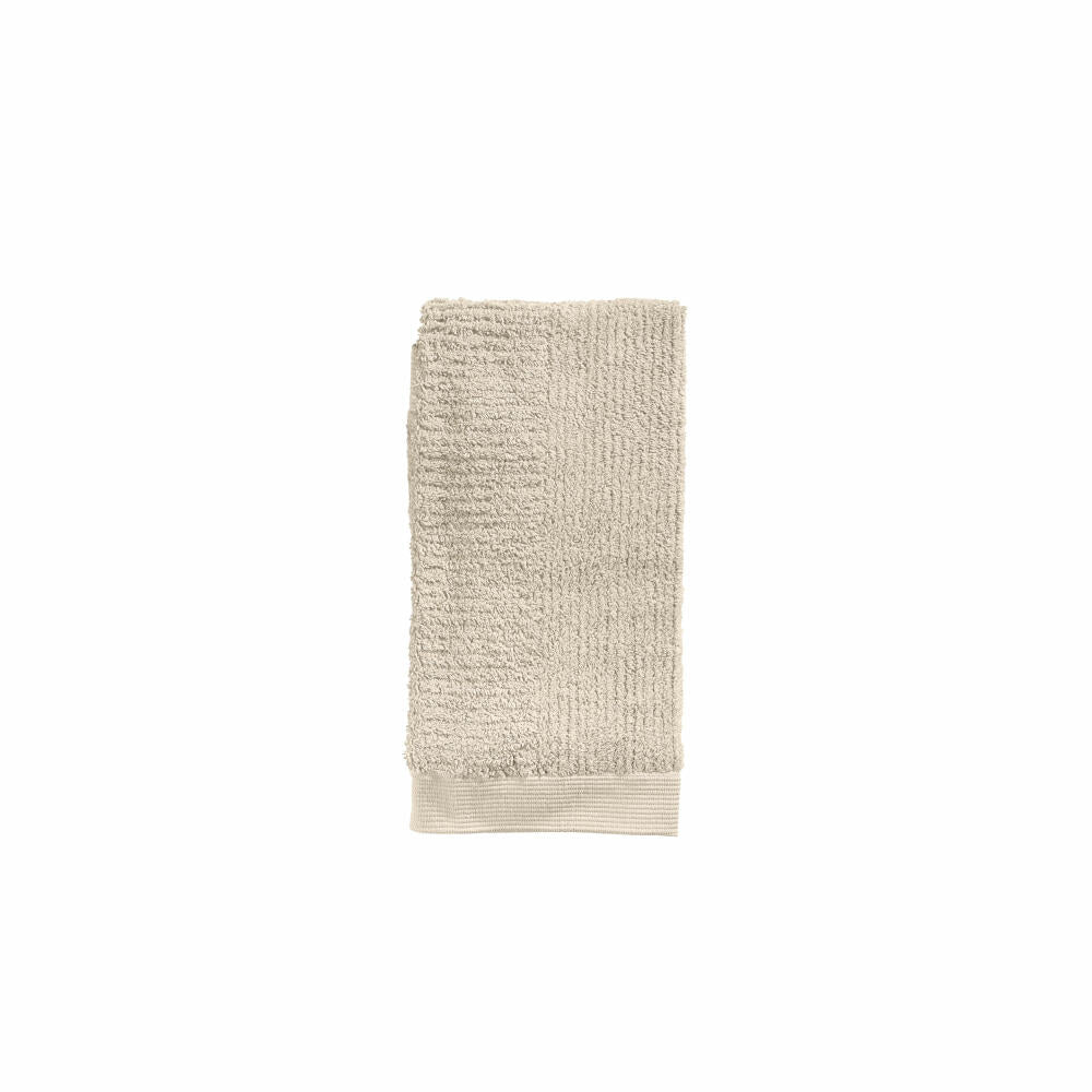 Zone Denmark Handtuch Classic Sand, Baumwolle, Natur, 50 x 100 cm, 35158