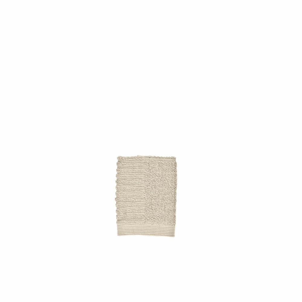 Zone Denmark Waschlappen Classic Sand, Waschtuch, Baumwolle, Natur, 30 x 30 cm, 35159