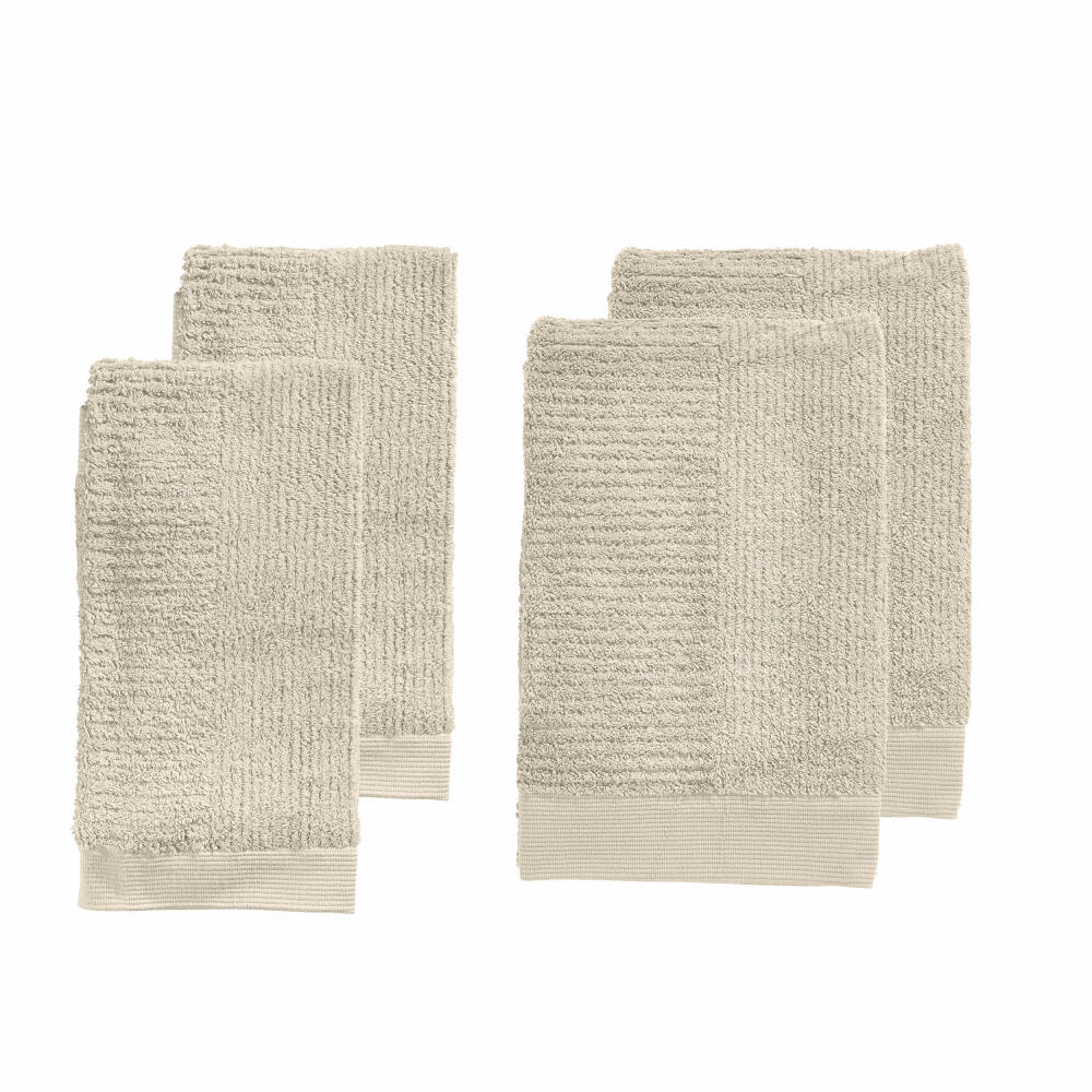 Zone Denmark Handtuch-Set Classic Sand 4-tlg., Handtücher, Baumwolle, Natur, 35160