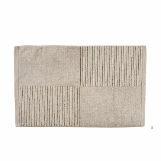 Zone Denmark Badematte Classic Sand, Fußmatte, Baumwolle, Natur, 80 x 50 cm, 35161