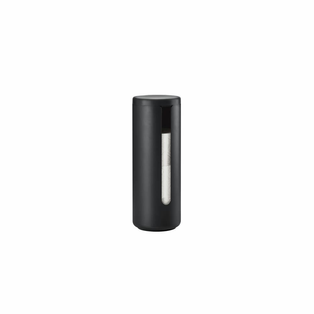 Zone Denmark Toilettenpapieraufbewahrung Ume Black, Aluminium, ABS, Schwarz, 35554