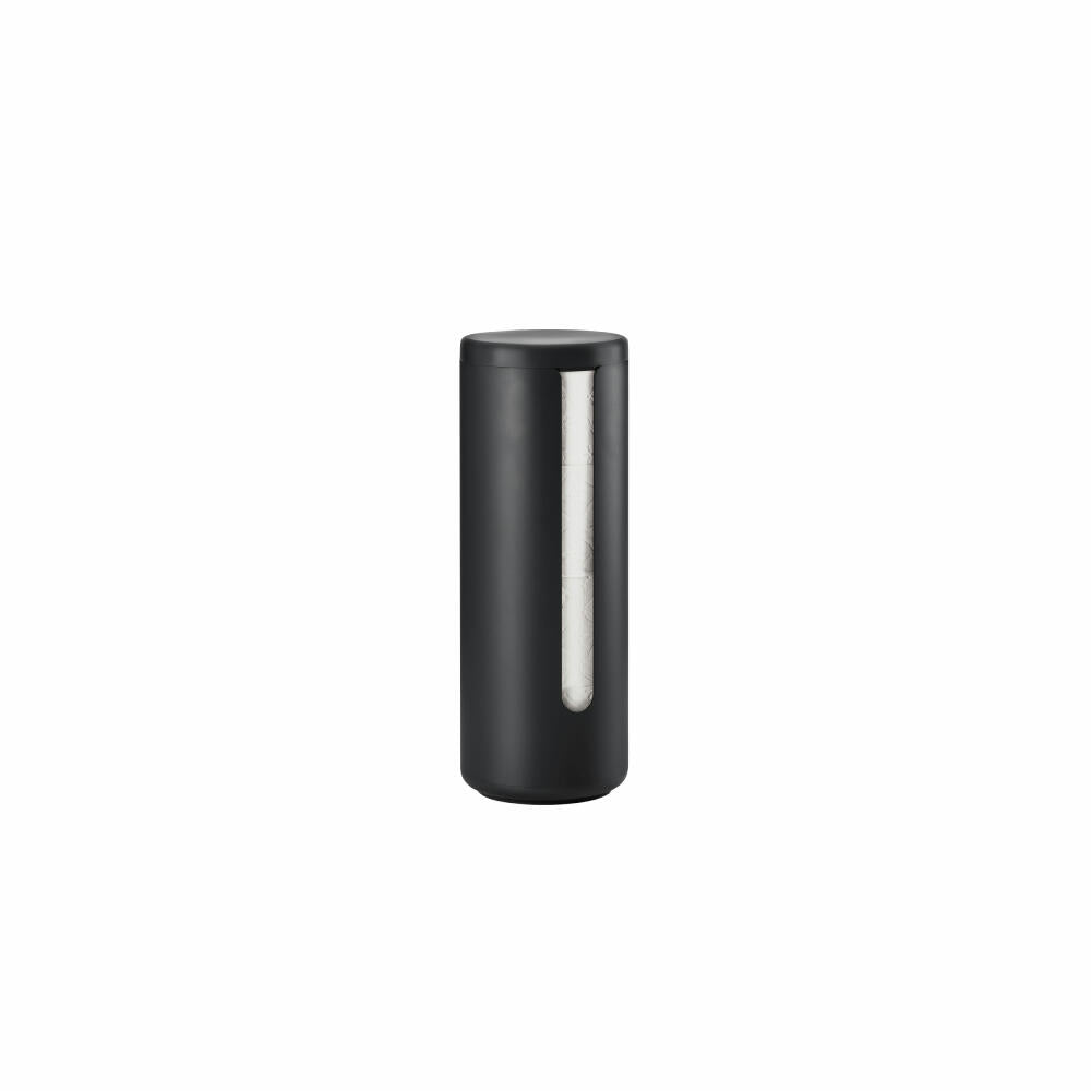 Zone Denmark Toilettenpapieraufbewahrung Ume Black, Aluminium, ABS, Schwarz, 35554
