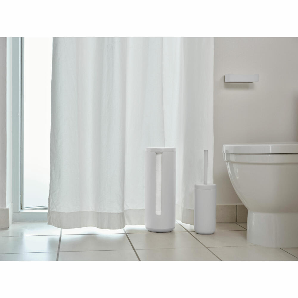 Zone Denmark Toilettenpapieraufbewahrung Ume White, Aluminium, ABS, Weiß, 35555