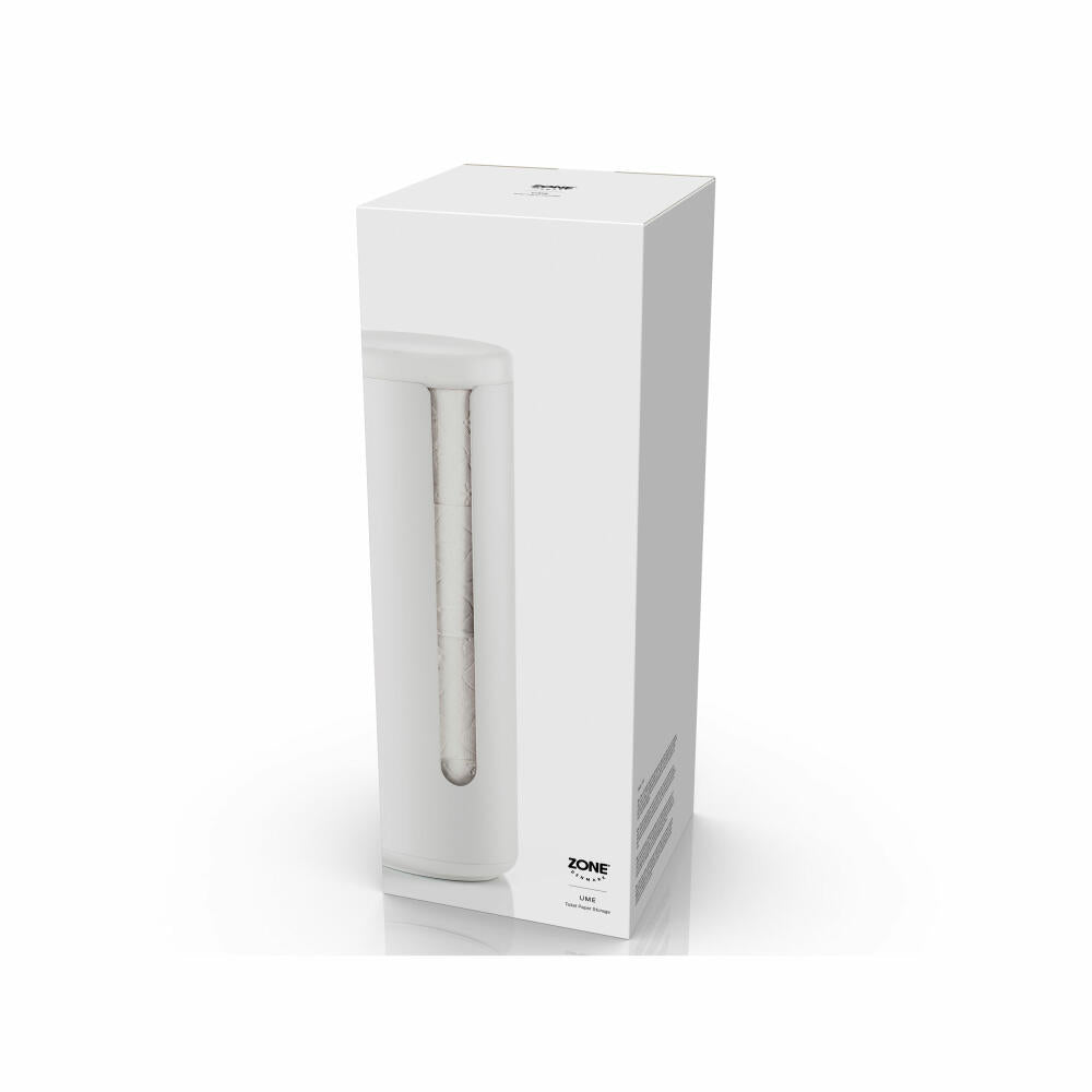 Zone Denmark Toilettenpapieraufbewahrung Ume White, Aluminium, ABS, Weiß, 35555