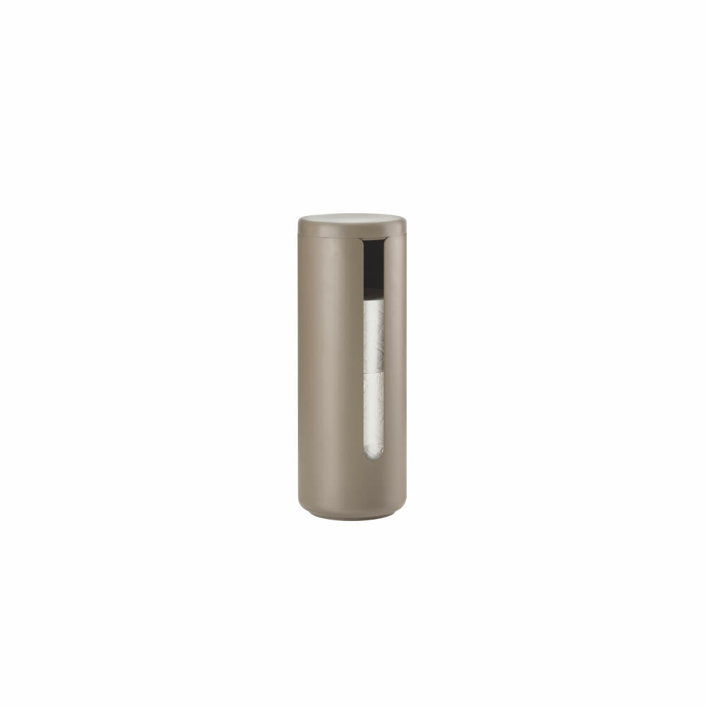 Zone Denmark Toilettenpapieraufbewahrung Ume Taupe, Aluminium, ABS, Braun, 35560