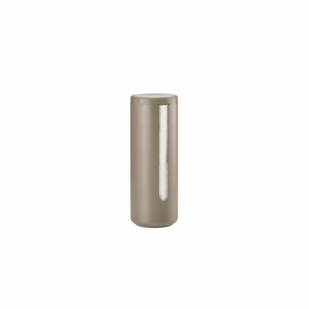 Zone Denmark Toilettenpapieraufbewahrung Ume Taupe, Aluminium, ABS, Braun, 35560