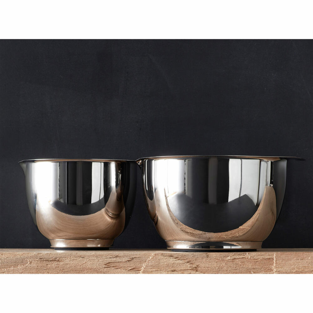 Rosti bowl set Margrethe 2-piece, mixing bowls, steel, silver-colored, 1.5 + 3 L, 245120