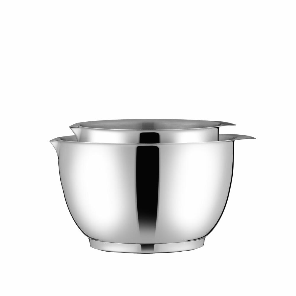 Rosti bowl set Margrethe 2-piece, mixing bowls, steel, silver-colored, 1.5 + 3 L, 245120