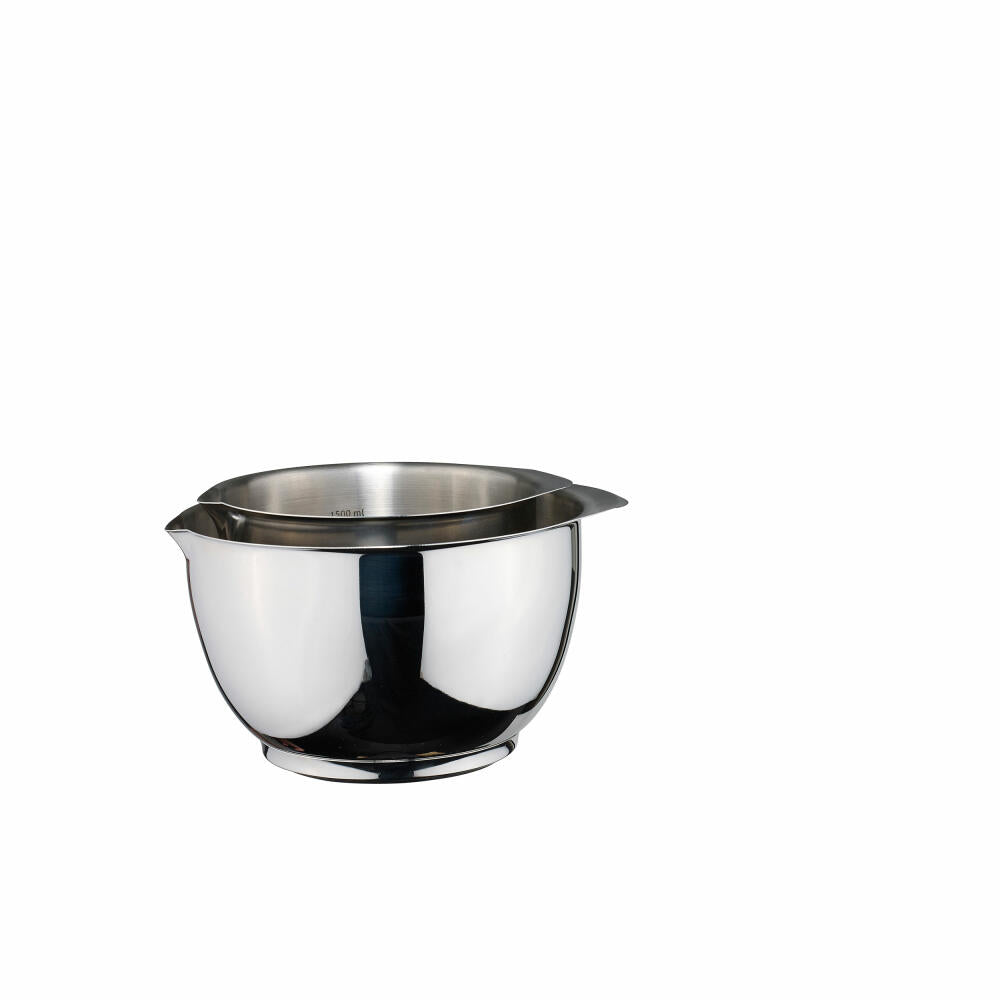 Rosti bowl set Margrethe 2-piece, mixing bowls, steel, silver-colored, 1.5 + 3 L, 245120