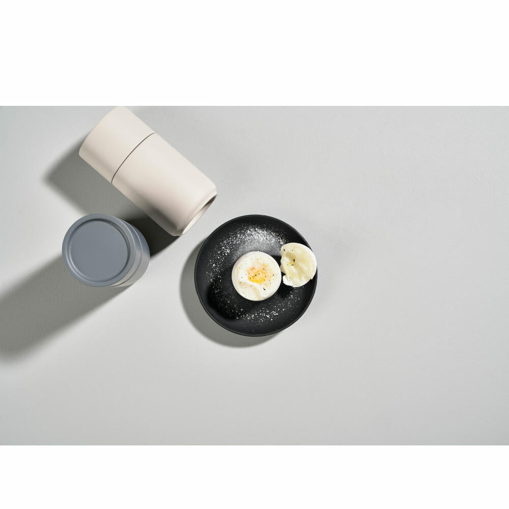 Zone Denmark Egg Cup Singles, set of 4, with holder, egg holder, egg cup, silicone / metal, black, 332021