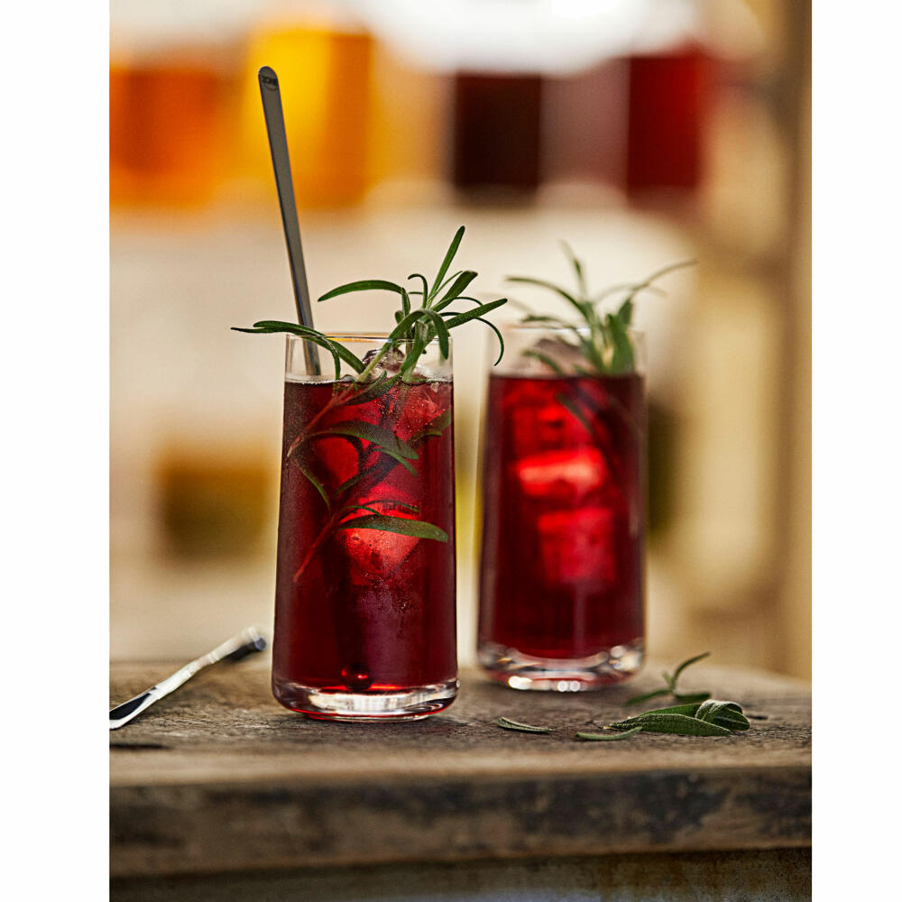 Zone Denmark Highball Rocks, set of 2, water glass, drinking glass, long drink glass, crystal glass, 410 ml, 332099