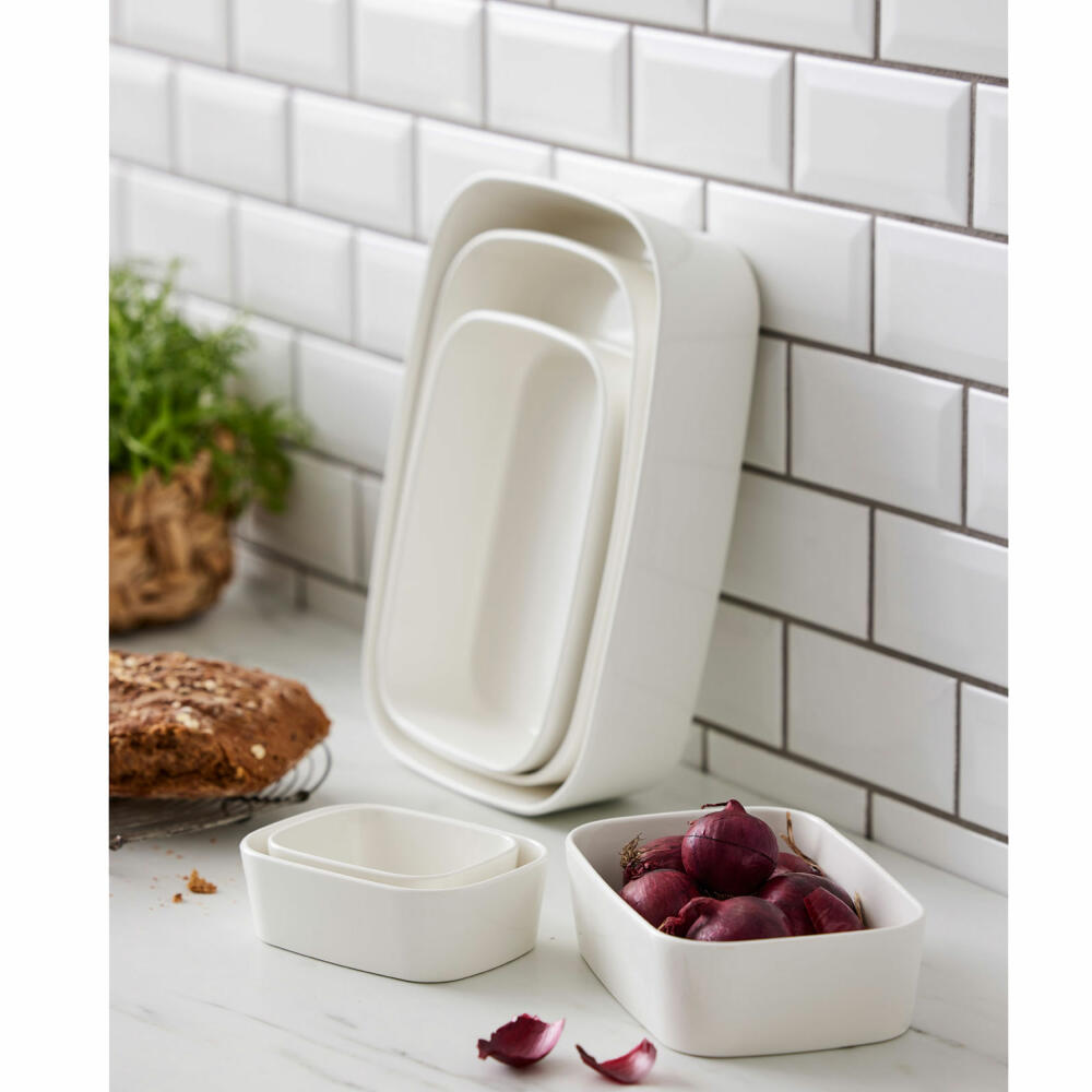 Rosti Auflaufform Modula, Ofenform, Porzellan, Weiß, 12.5 x 9 x 4.5 cm, 864601