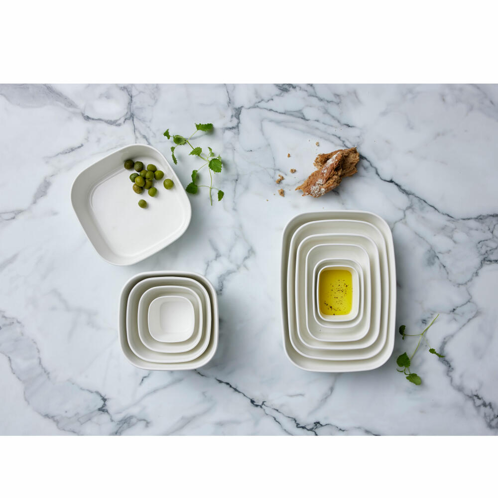 Rosti Auflaufform Modula, Ofenform, Porzellan, Weiß, 15 x 11 x 5 cm, 864602