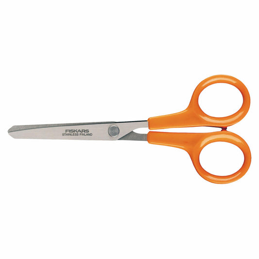Fiskars Classic Hobbyschere, Bastelschere, Hobby Schere, Papierschere, Stahl, 13 cm, 1005154