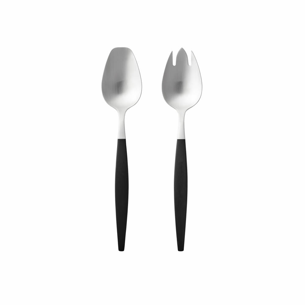 Gense Salatbesteck Focus de Luxe 2-tlg., Salatlöffel, Salatgabel, POM-Kunststoff, 18/8 Edelstahl, 26.8 cm, 20487